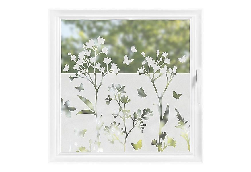 Bilderdepot24 Fensterfolie statisch haftend Motiv Fensterdeko Wildblumen Sc günstig online kaufen