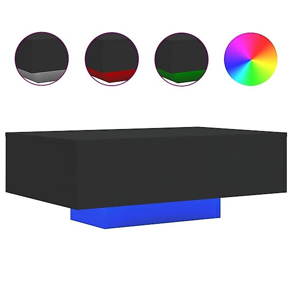 vidaXL Couchtisch mit LED-Leuchten Schwarz 85x55x31 cm 836610 günstig online kaufen