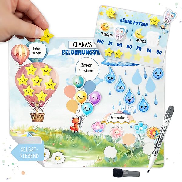 TOBJA Wandtafel Belohnungstafel Kinder Set + günstig online kaufen