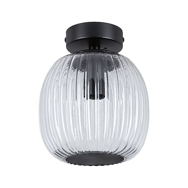 Paulmann Deckenleuchte »Ruya IP44 E14 230V max. 20W Glas, Schwarz matt«, 1 günstig online kaufen