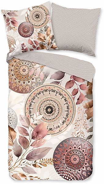 hip Wendebettwäsche "Afina" 2 Stk. Mako-Satin, Reißverschluss, Wendeoptik, günstig online kaufen