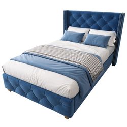 OKWISH Polsterbett Nietenpolsterung, Knopfpolsterung, (2-tlg., 90 günstig online kaufen