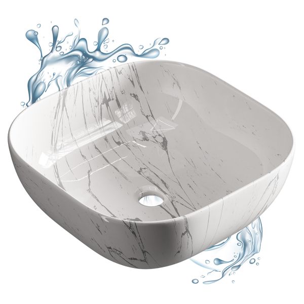 Planetmöbel Aufsatzwaschbecken Waschbecken 42 cm (Badezimmer günstig online kaufen