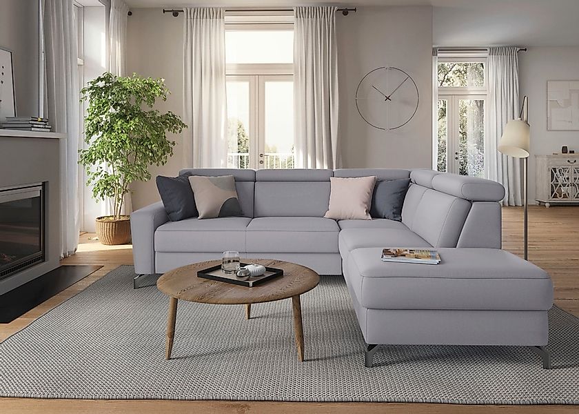 sit&more Ecksofa "Scarlett L-Form", inklusive Kopfteilverstellung, wahlweis günstig online kaufen