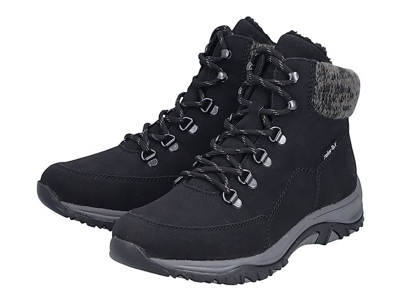 Rieker M9610-00 (Schnürstiefel mit Innenfutter, sehr warm) schwarz Damen Wi günstig online kaufen