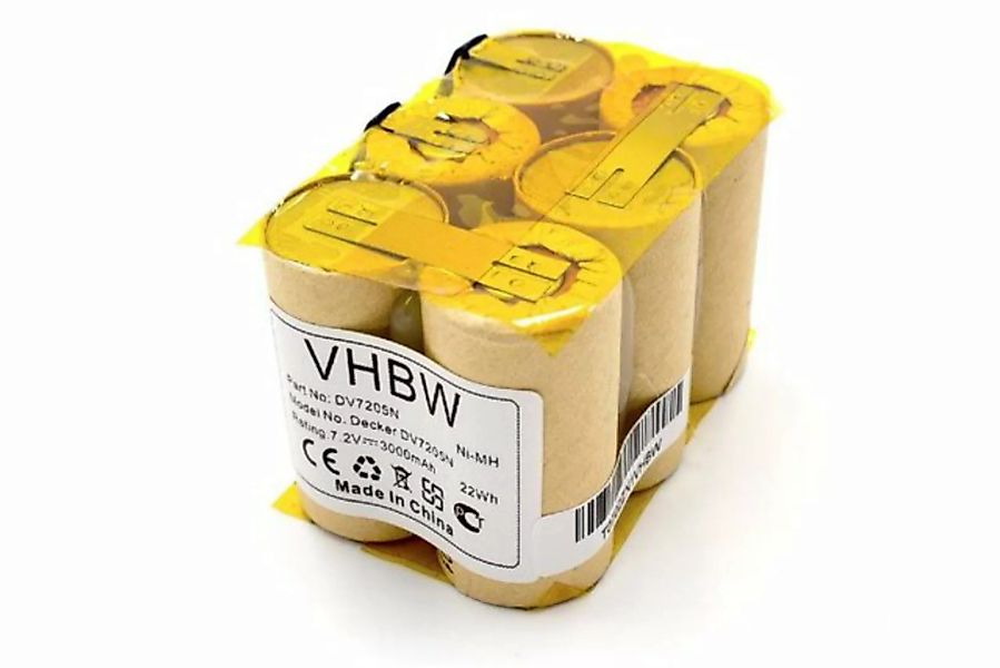 vhbw kompatibel mit Black & Decker DV7205N, DV7205 Staubsauger-Akku NiMH 30 günstig online kaufen