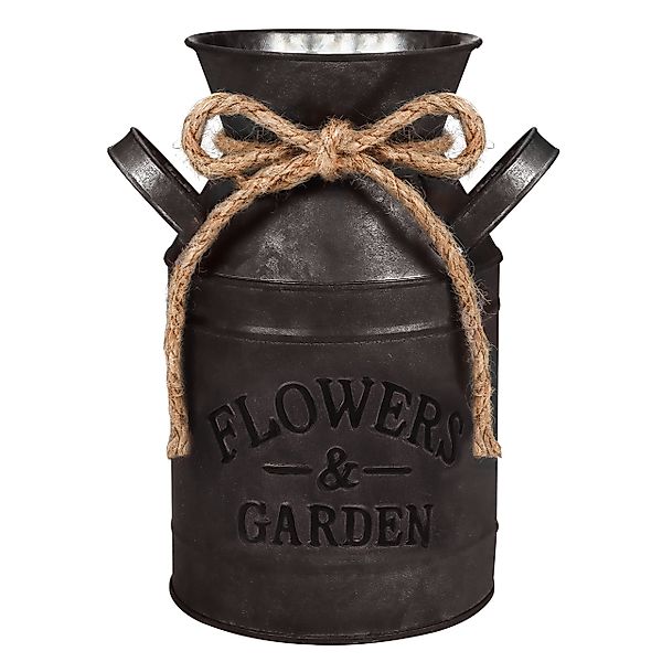 Belle Vous Dekovase Vintage Metall Blumenbehälter günstig online kaufen
