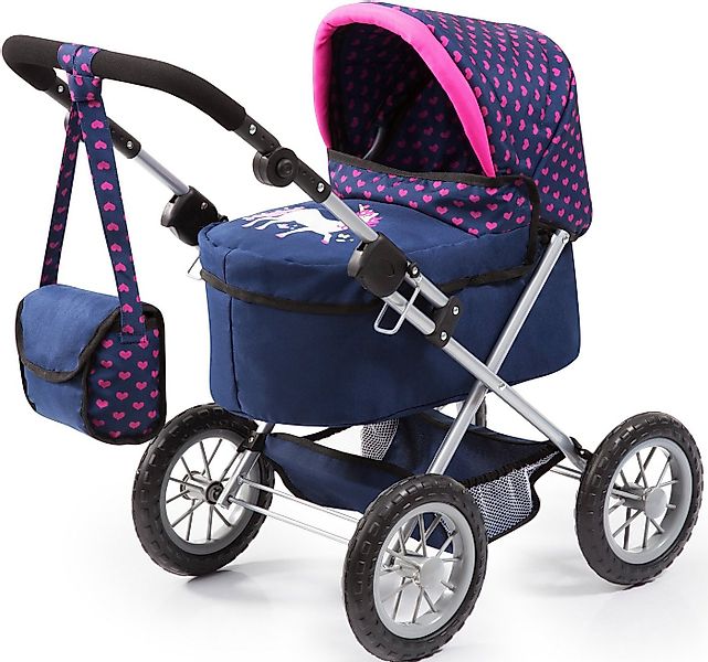 Bayer Puppenwagen Trendy, blau/Einhorn, mit Wickeltasche günstig online kaufen