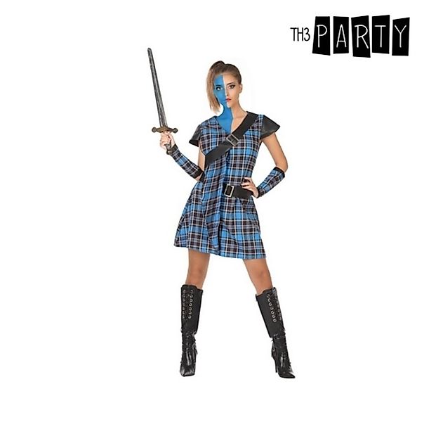 Bio Oil Kostüm Verkleidung für Erwachsene Blau Schottin 4 pcs Größe: M/L günstig online kaufen