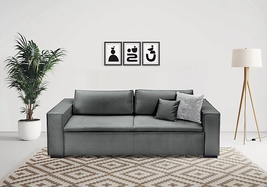 INOSIGN Schlafsofa "Manhattan", mit Boxspringaufbau, Bettfunktion & Bettkas günstig online kaufen