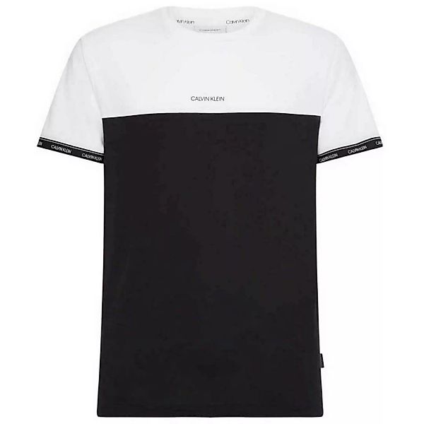 Calvin Klein Logo Stripe Cuff Kurzärmeliges T-shirt XL Colorblock Bright Wh günstig online kaufen