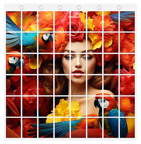 trendfinding Bilderrahmen Collage Fotovorhang mit Ösen günstig online kaufen