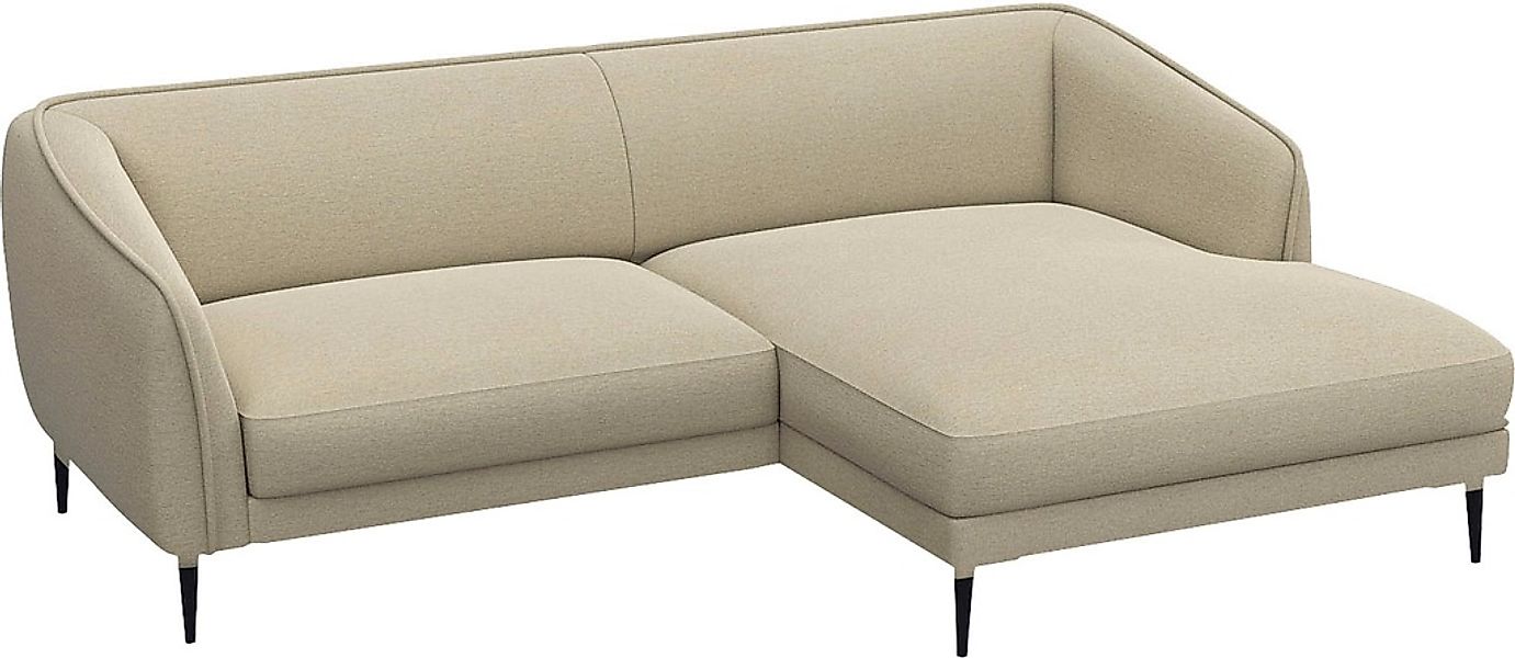 FLEXLUX Ecksofa "Belle Designsofa, bequem durch Kaltschaum im Sitz, OTTOs C günstig online kaufen