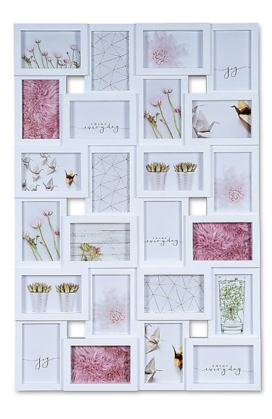 Levandeo® Bilderrahmen Collage, Bilderrahmen weiß 24 günstig online kaufen