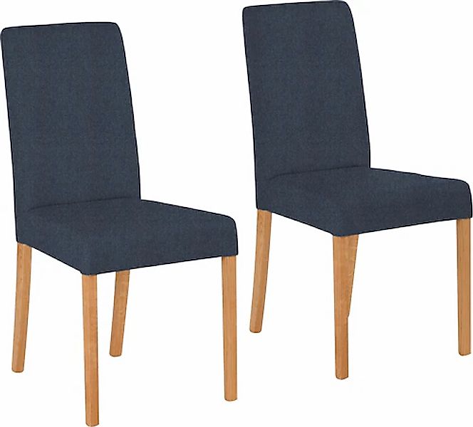 Home affaire 4-Fußstuhl »Bologna«, (Set), 2 St., Strukturstoff, Gestell aus günstig online kaufen