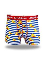 Unabux Boxer Briefs Blau & Weiß gestreift mit Motiv günstig online kaufen