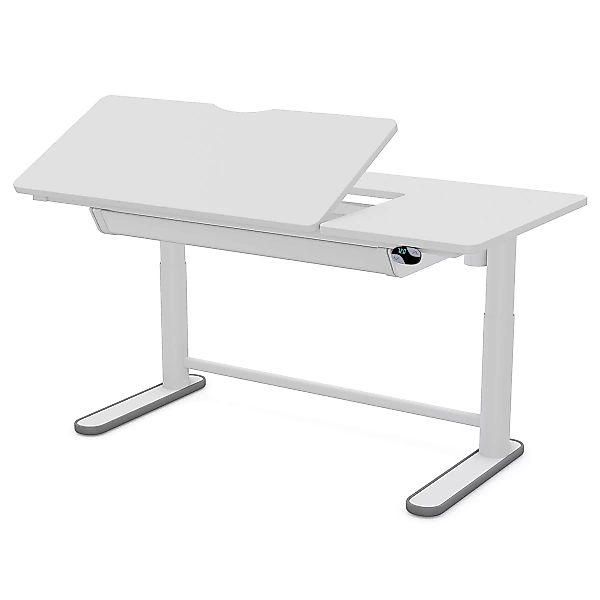 LifeTime Schreibtisch automatisch höhenverstellbar links neigbare Platte günstig online kaufen