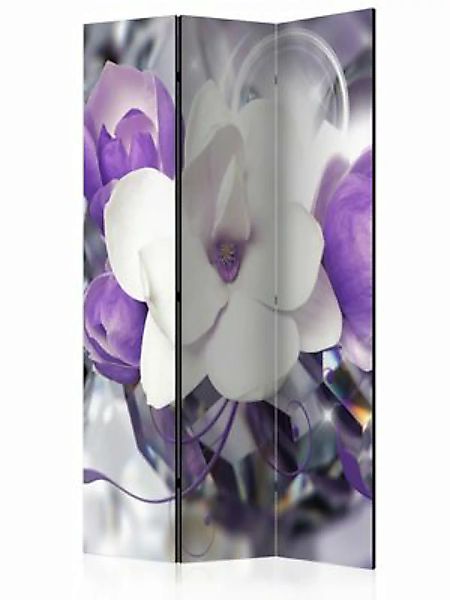 artgeist Paravent Purple Empress [Room Dividers] grau-kombi Gr. 135 x 172 günstig online kaufen