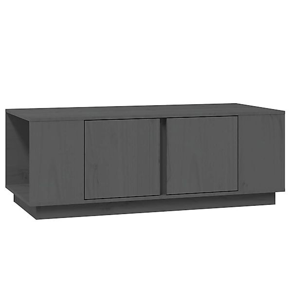 vidaXL Couchtisch Grau 110x50x40 cm Massivholz Kiefer Modell 1 günstig online kaufen