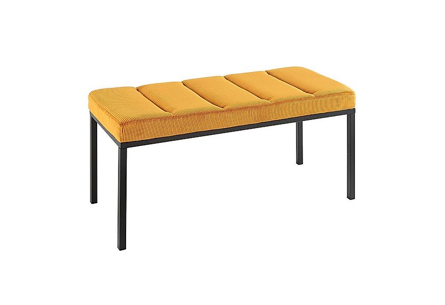 riess-ambiente Sitzbank PETIT BEAUTÉ 80cm senfgelb / schwarz (Einzelartikel günstig online kaufen