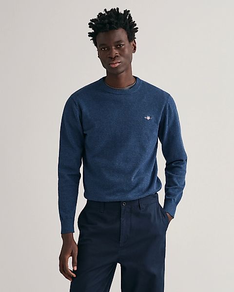Gant Rundhalspullover "CLASSIC COTTON C-NECK", Premium Strickpullver aus we günstig online kaufen