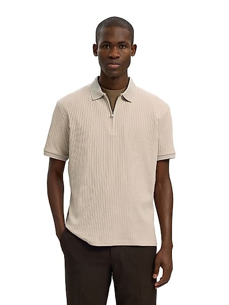 Selected Homme Herren Poloshirt SLMFAVE STRUCTURE SS - Regular Fit günstig online kaufen