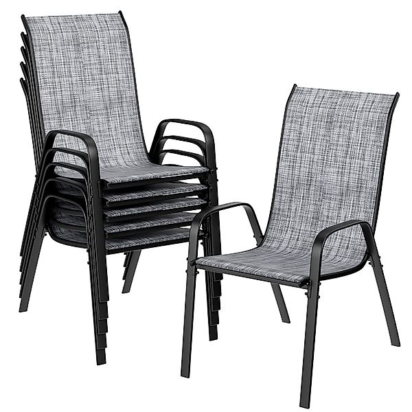 TLGREEN Stapelstuhl Gartenstühle Stapelstuhl,Camping Stapelbar Hochlehner, günstig online kaufen