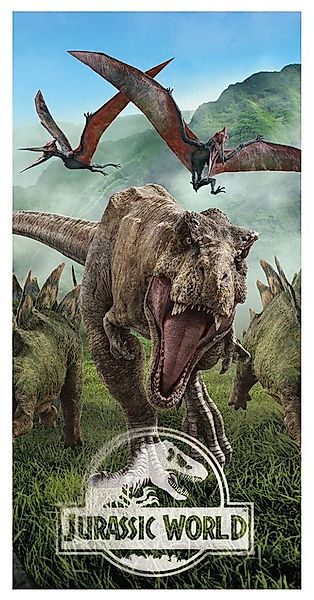 Jerry Fabrics Strandtücher Strandtuch Handtuch T-Rex Jurassic World 140 x 7 günstig online kaufen