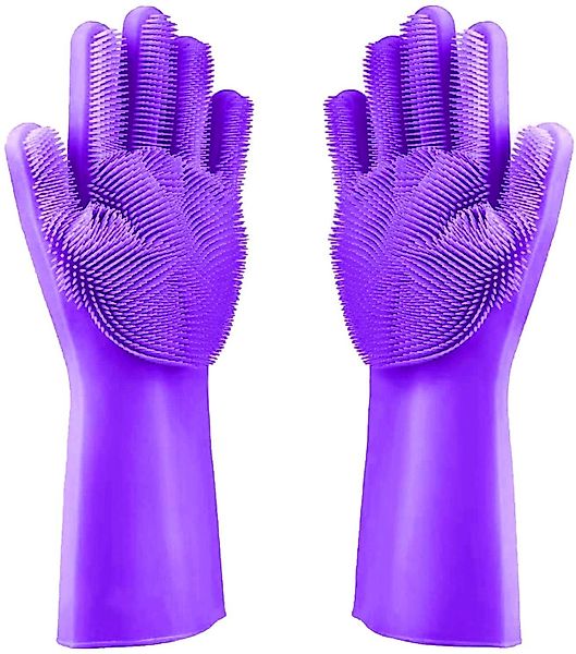 Geschenkehöhle Putzhandschuh Silikon Waschhandschuhe mit Noppen günstig online kaufen