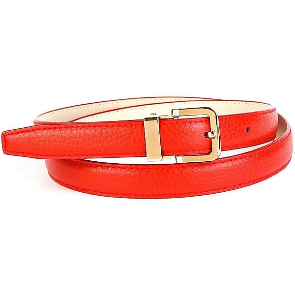 Anthoni Crown Ledergürtel glänzende Schließe, Rindsleder, elegant, uni günstig online kaufen