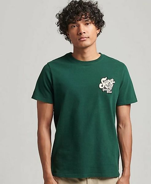 Superdry T-Shirt VINTAGE SCRIPTED COLLEGE TEE Enamel Green günstig online kaufen
