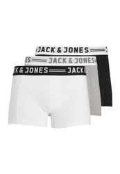 Jack & Jones 3-er Set Trunks Grau, Schwarz & Weiss günstig online kaufen