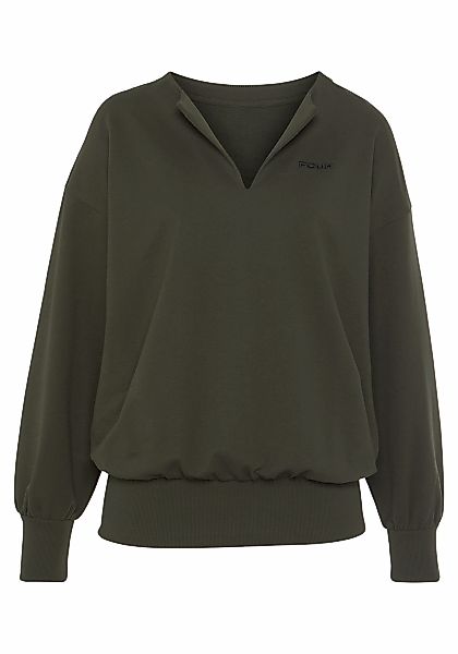 FCUK Sweatshirt, (1 tlg.), Sweatshirt mit V-Ausschnitt und großen Rückenpri günstig online kaufen