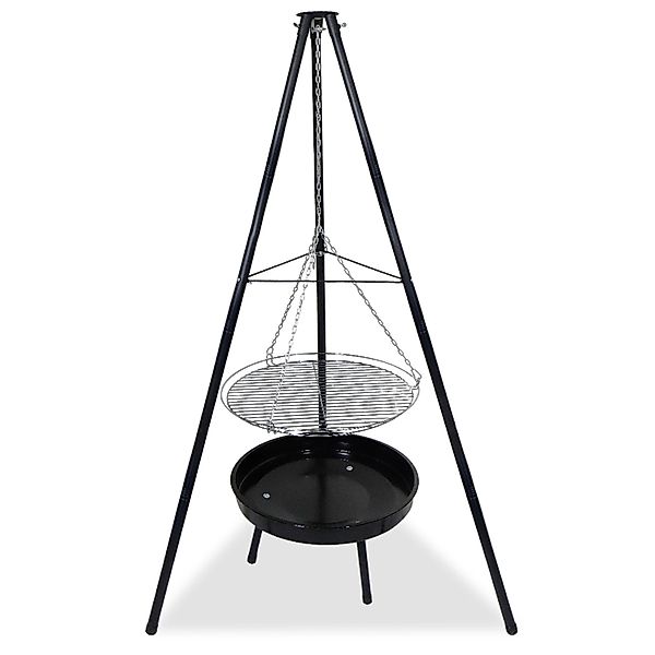 CCLIFE Schwenkgrill mit Grillrost und Feuerschale 166cm Hoch Drehbar Rutsch günstig online kaufen