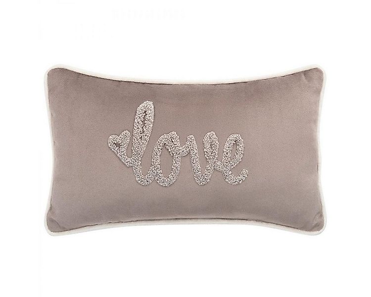 PAD Kissenhülle Mini Kissen Petite Love Taupe (18x32cm) günstig online kaufen