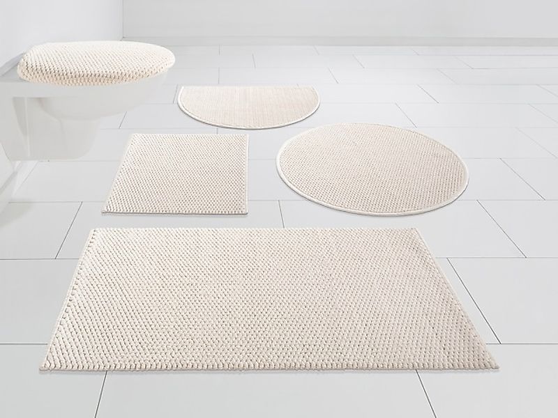 my home Badematte »Dalia, Badvorleger, Badezimmer Teppich«, fußbodenheizung günstig online kaufen