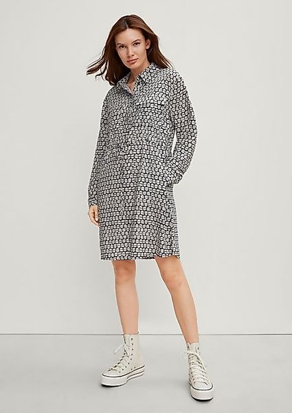 comma casual identity Minikleid Blusenkleid mit Alloverprint günstig online kaufen