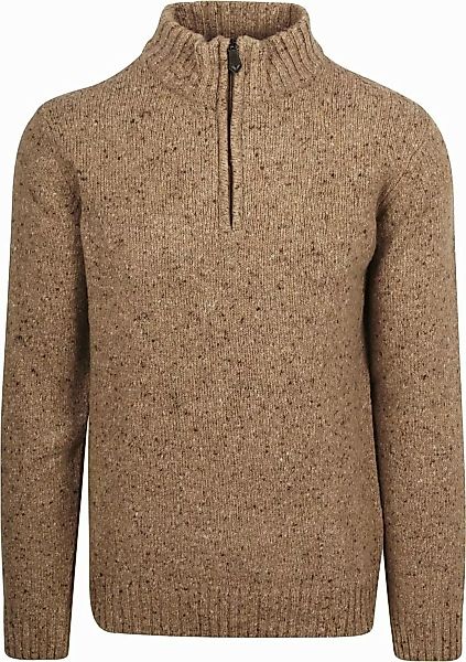 Suitable Half Zip Pullover Tweed Wool Blend Beige - Größe XXL günstig online kaufen