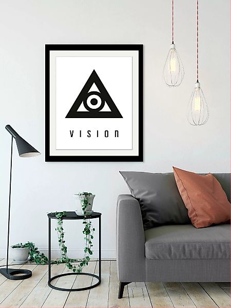 queence Bild "Vision", in 3 Größen, gerahmt günstig online kaufen