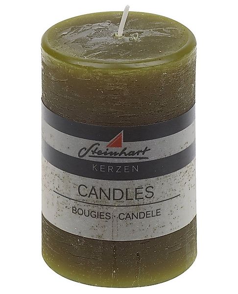 Steinhart Kerzen Rustic-Kerze Stumpenkerze "Raureif" Schilf 100/68 mm günstig online kaufen