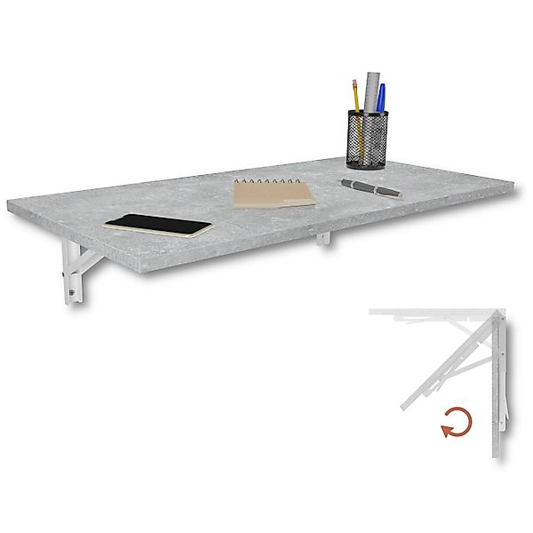 KDR Produktgestaltung Klapptisch 80x40 Wandklapptisch Esstisch günstig online kaufen