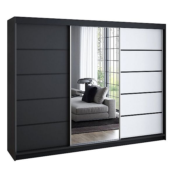 A&J MöbelLand GmbH Schiebetürenschrank VILUNO mit 4 Schubladen und Spiegel günstig online kaufen