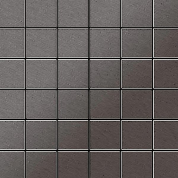 ALLOY Mosaik Fliese Massiv Metall Titan Gebürstet Dunkelgrau 1,6mm Cinquant günstig online kaufen