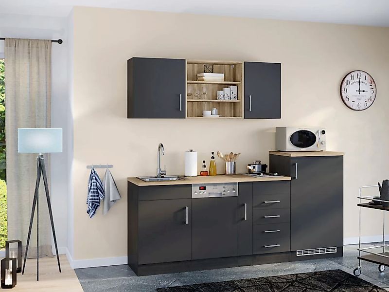 KOCHSTATION Küche »KS-Mali«, Breite 210 cm, mit E-Geräten günstig online kaufen
