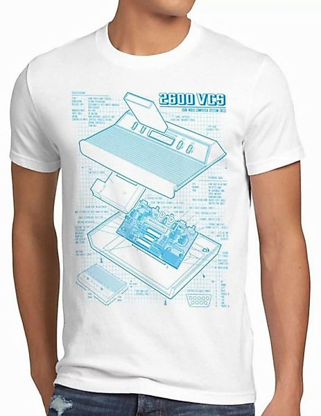 style3 T-Shirt VCS 2600 Heimcomputer Blaupause classic atari gamer80er retr günstig online kaufen