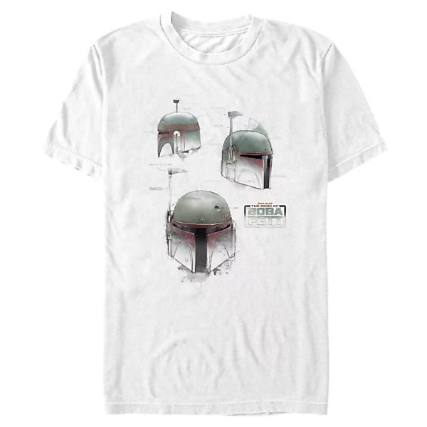 Star Wars - Book of Boba Fett - Boba Fett Helmet Schematics - Männer T-Shir günstig online kaufen