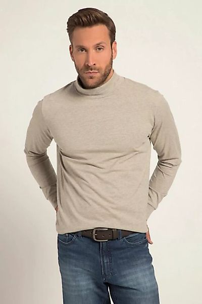JP1880 T-Shirt Langarmshirt Rollkragen Melange-Jersey günstig online kaufen