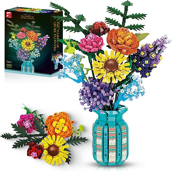 Esun Blume Bausteine für Erwachsene, Bauspielzeug, Blumenstrauß Spielzeug S günstig online kaufen