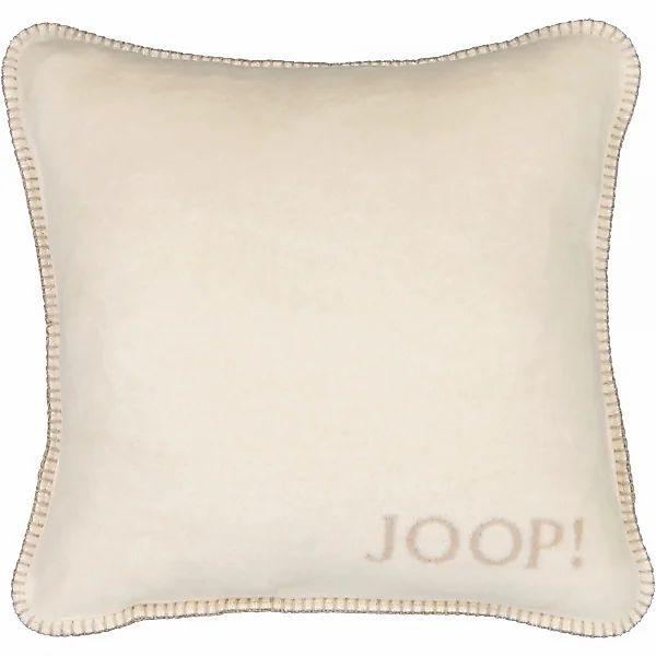 JOOP! Kissenhülle Uni-Doubleface - Größe: 50x50 cm - Farbe: Pergament-Sand günstig online kaufen