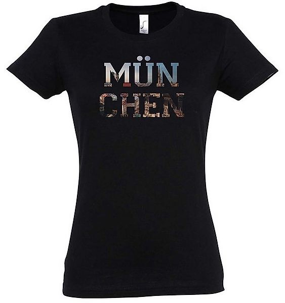 Urban Backwoods Print-Shirt München Damen T-Shirt Munich Bayern Bavaria Sky günstig online kaufen